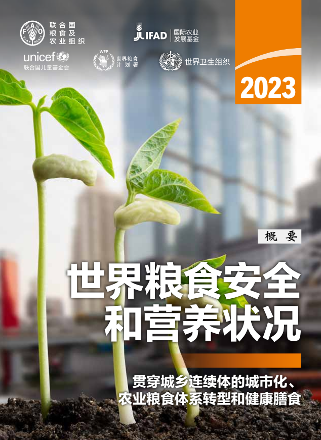 聯合國發布《2023年世界糧食安全和營養狀況》報告：2019年以來，全球新增1.22億饑餓人口